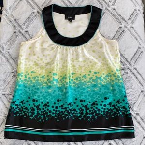 B ware silk multi colored halter top